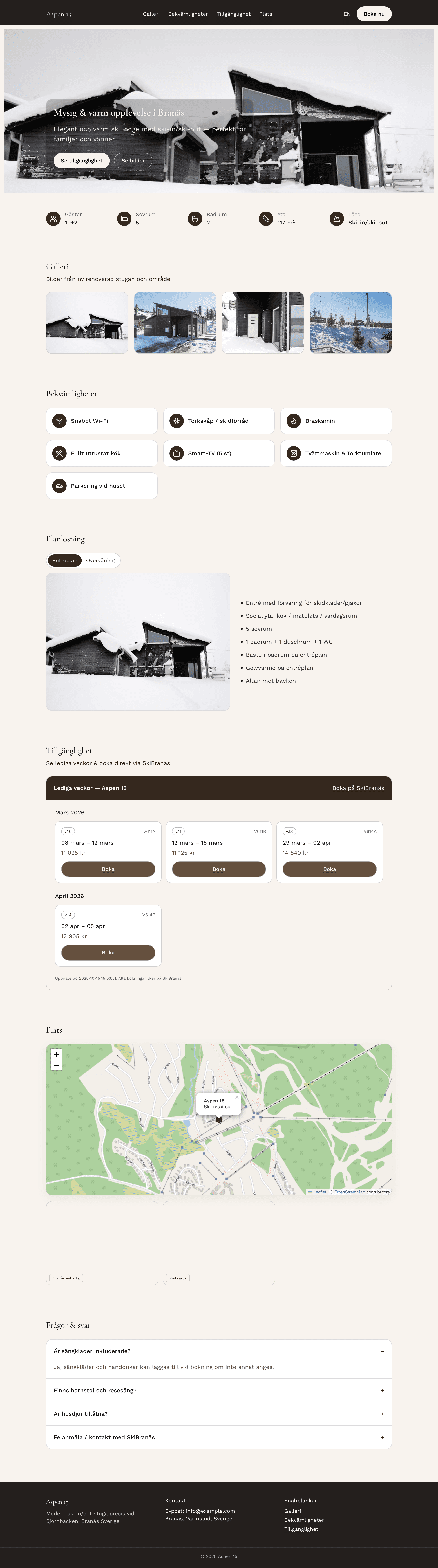 Aspen 15 Ski Lodge long screenshot